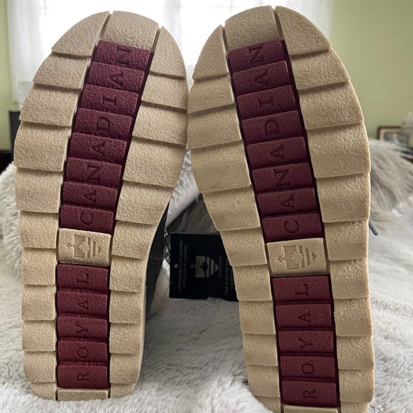 Royal Canadian Cambridge Leather Boots/Waterproof /Fur/-22F/Gray Size:7 - Picture 9 of 12